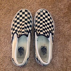 white checkered vans